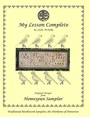 My Lesson Complete - Homespun Samplar