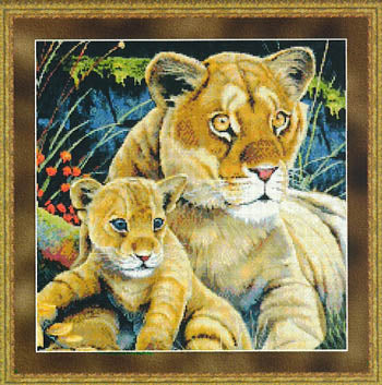 Lioness And Cub - Kustom Krafts