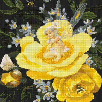 Yellow Peony Fairy - Kustom Krafts