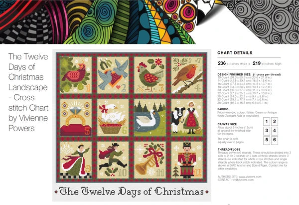 Twelve Days Of Christmas Landscape - Vivsters