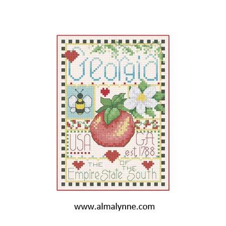 Georgia: Little State Sampler - Alma Lynne Originals