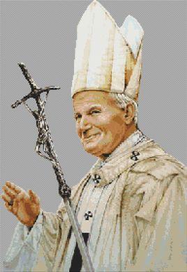 Pope John Paul II - White Willow Stitching