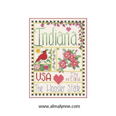 Indiana: Little State Sampler - Alma Lynne Originals