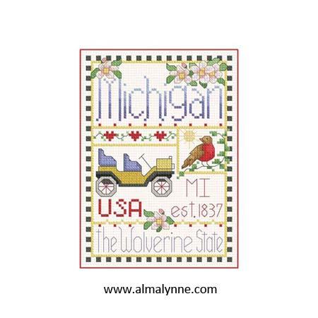 Michigan: Little State Sampler - Alma Lynne Originals