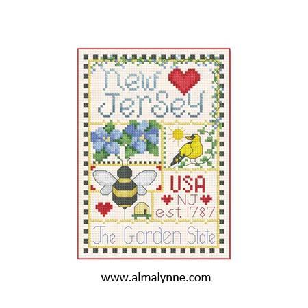 New Jersey: Little State Sampler - Alma Lynne Originals