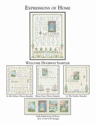 Welcome Doorway Sampler: Expressions Of Home - CW Designs