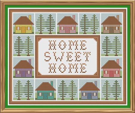 Home Sweet Home - CrossStitchCards