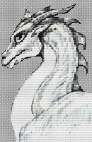 Dragon Sketch - White Willow Stitching