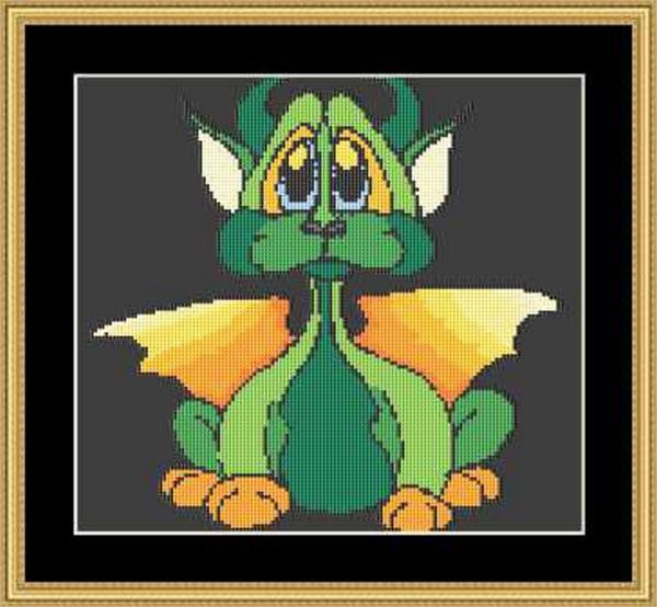 Pot Bellied Dragon - White Willow Stitching