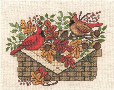 Autumn Cardinals By Diane Arthurs - Imaginating