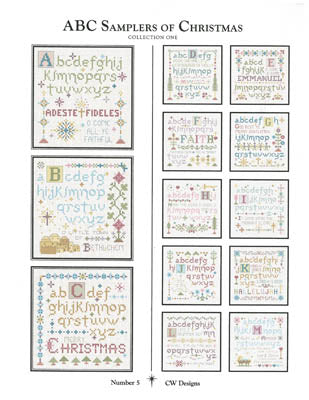 ABC Samplers Of Christmas 1 - CW Designs