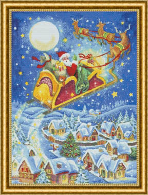 Santa And Sleigh - Kustom Krafts