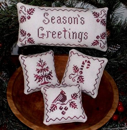 Holiday Samplings Christmas Ornaments - Plum Pudding NeedleArt