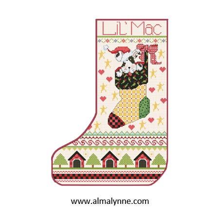 Doggone Cute Stocking - Alma Lynne Originals