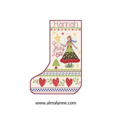 Starlight Angel Stocking - Alma Lynne Originals
