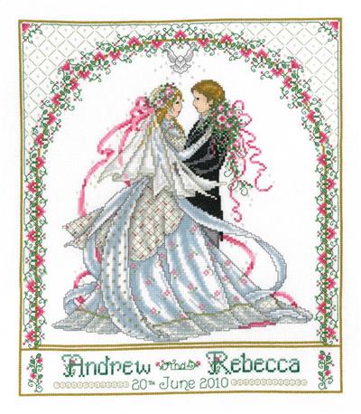Rose Bower Wedding Sampler By Joan A. Elliot - Imaginating