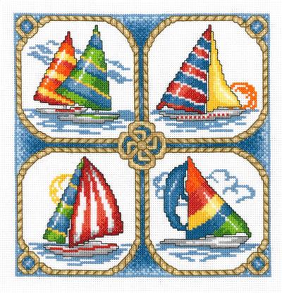 Four Sailboats Kit By Ursula Michael - Imaginating Kits