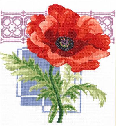 Warm Red Poppy Kit By Ursula Michael - Imaginating Kits