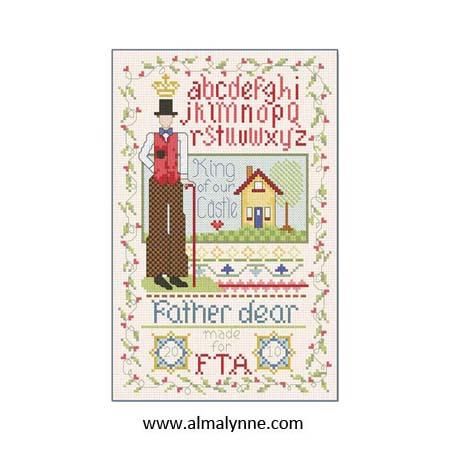 Father Dear Sampler - Alma Lynne Originals