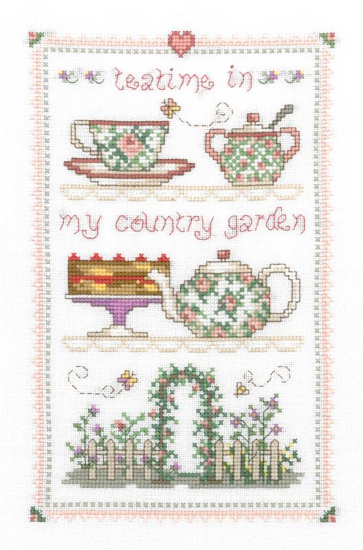 Country Tea Time Sampler By Gail Bussi - Imaginating