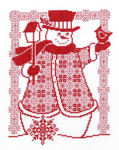 Redwork Snowman By Diane Arthurs - Imaginating