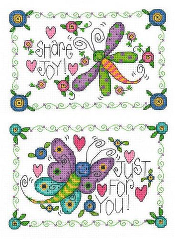 Garden Cuties: Dragonfly And Butterfly By Joan A. Elliot - Imaginating
