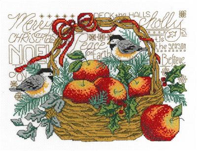 Apple Basket Chickadees By Diane Arthurs - Imaginating