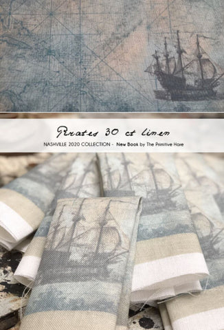 Pirates 30ct Linen - Primitive Hare Fabric