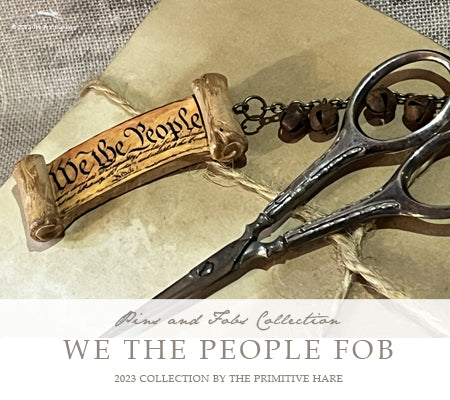 We The People Scissor Fob - Primitive Hare