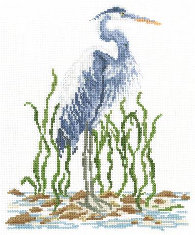 Blue Heron By Claire Harkness - Imaginating