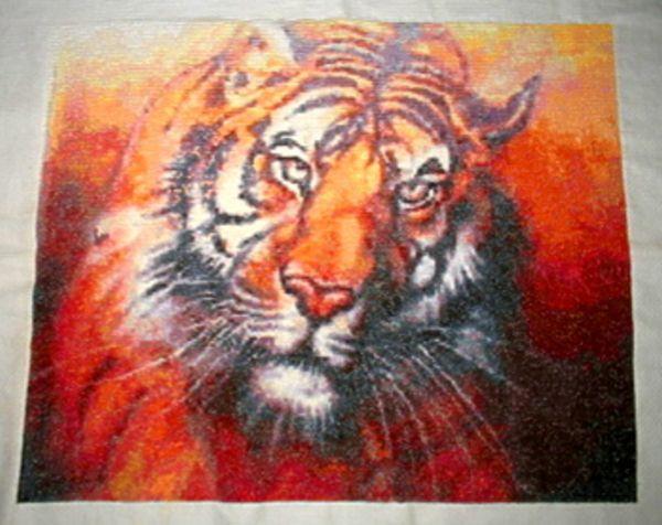 Tiger - White Willow Stitching