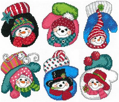 Snowman Mittens - Ursula Michael