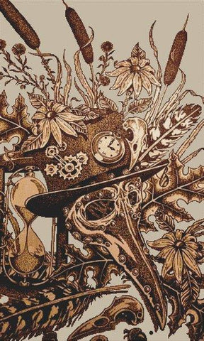 Steampunk Crow - White Willow Stitching