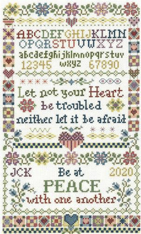 Let Not Your Heart Sampler By Sandra Cozzolino - Imaginating