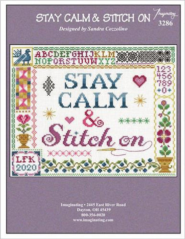 Stay Calm & Stitch On Kit By Sandra Cozzolino - Imaginating Kits