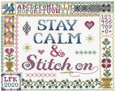 Stay Calm & Stitch On By Sandra Cozzolino - Imaginating