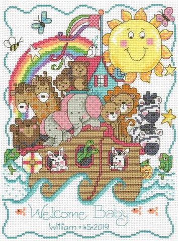 Noah's Ark Birth Announcement By Diane Arthurs - Imaginating