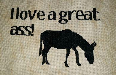 Love A Great Ass - White Willow Stitching
