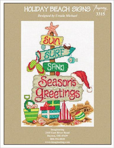 Holiday Beach Signs Kit By Ursula Michael - Imaginating Kits