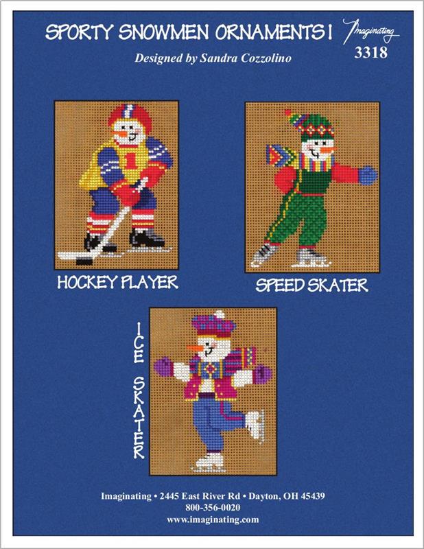 Sporty Snowmen Ornaments I Kit By Sandra Cozzolino - Imaginating Kits