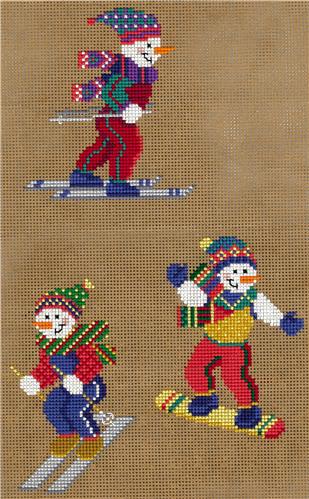 Sporty Snowmen Ornaments II By Sandra Cozzolino - Imaginating