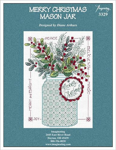Merry Christmas Mason Jar Kit By Diane Arthurs - Imaginating Kits