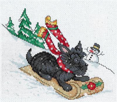 Sledding Scottie By Mary Engelbreit - Imaginating