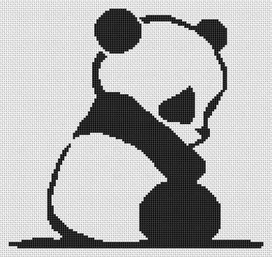 Panda - White Willow Stitching
