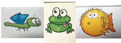 Cartoon Animals Book 1 - White Willow Stitching