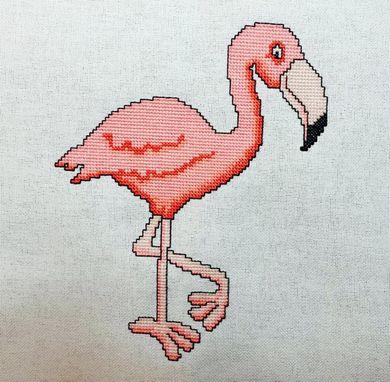 Flamingo 3 - White Willow Stitching