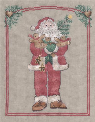 Gingerbread Santa - Sue Hillis Designs