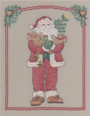 Gingerbread Santa - Sue Hillis Designs