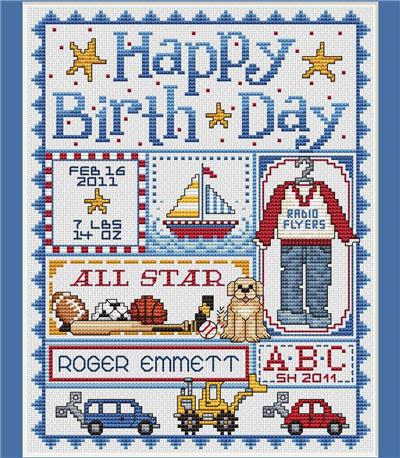 Happy Birthday (Boys) By Sue Hillis Designs - Imaginating