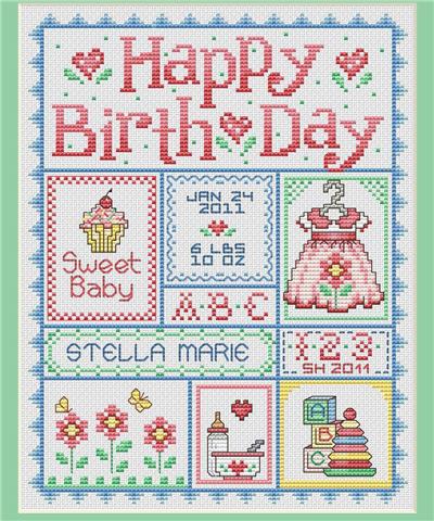 Happy Birthday (Girls) By Sue Hillis Designs - Imaginating